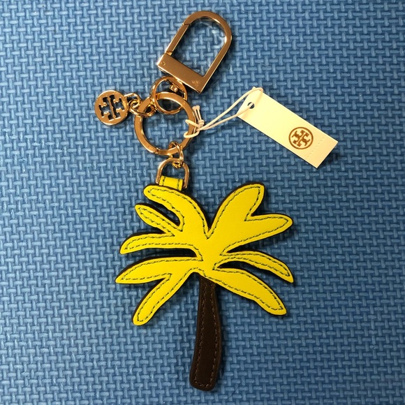 🆕 Tory Burch Palm Tree Key Fob & Bag Charm - Picture 4 of 5